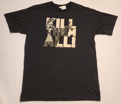 The Walking Dead KILL THEM ALL Black T-Shirt Men's XL 