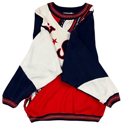 Suéter Tundra Estilo Coogi Copa Mundial de Estados Unidos De Colección Para Hombres Tejido Grande Colorido Años 90 Grande - Imagen 2 de 10