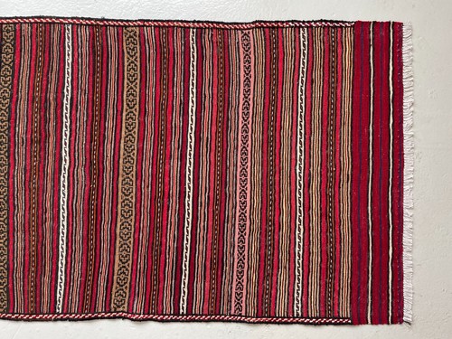 291 x 80cm Vintage Handmade Afghan Carpet Hallway Runner Kilim Oriental Wool Rug - Picture 23 of 24