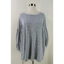 Lucky Brand Scoop Neck 3/4 Ballon Sleeve Knit Top Size 1X