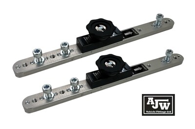 Unwin Schnellspanner Sattelklemme (2er Pack) abschließbar, 375 mm Gesamt, Rock n Roll Bett