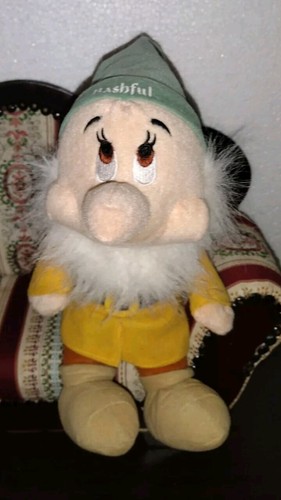 Sega Prize Disney Snow White Seven Dwarfs Bashful 12" Plush Stuffed Toy (O - Picture 2 of 7