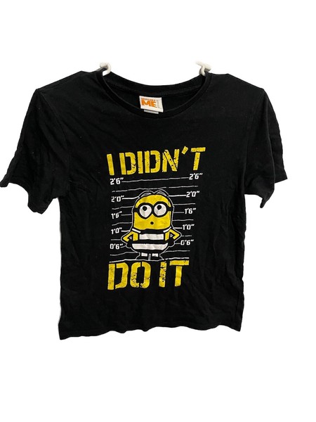 Minion Tee T Shirt Size 12 I Didn’t Do It Movie Despicable Me