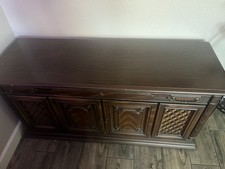 Mid Century Modern Stereo Console Record Player Rca Victor Radio Credenza Hifi M