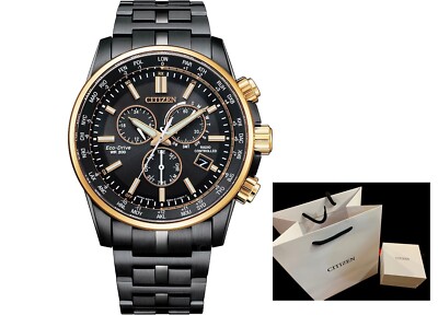 CITIZEN Eco-Drive ブラック時計 Citizen Ø 43.5mm s steel CB5888-87E Eco Drive Perpetual Chrono