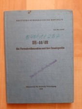 NVA Vorschrift A 040/1/207 Die Fernschreibmaschine und ihre Zusatzger&auml;te 1963