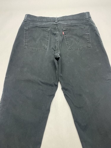 VTG Levis 550 Black Relaxed Tapered Jeans Womens 16 34x30 Y2K 2000s Grunge Loose - Picture 4 of 16