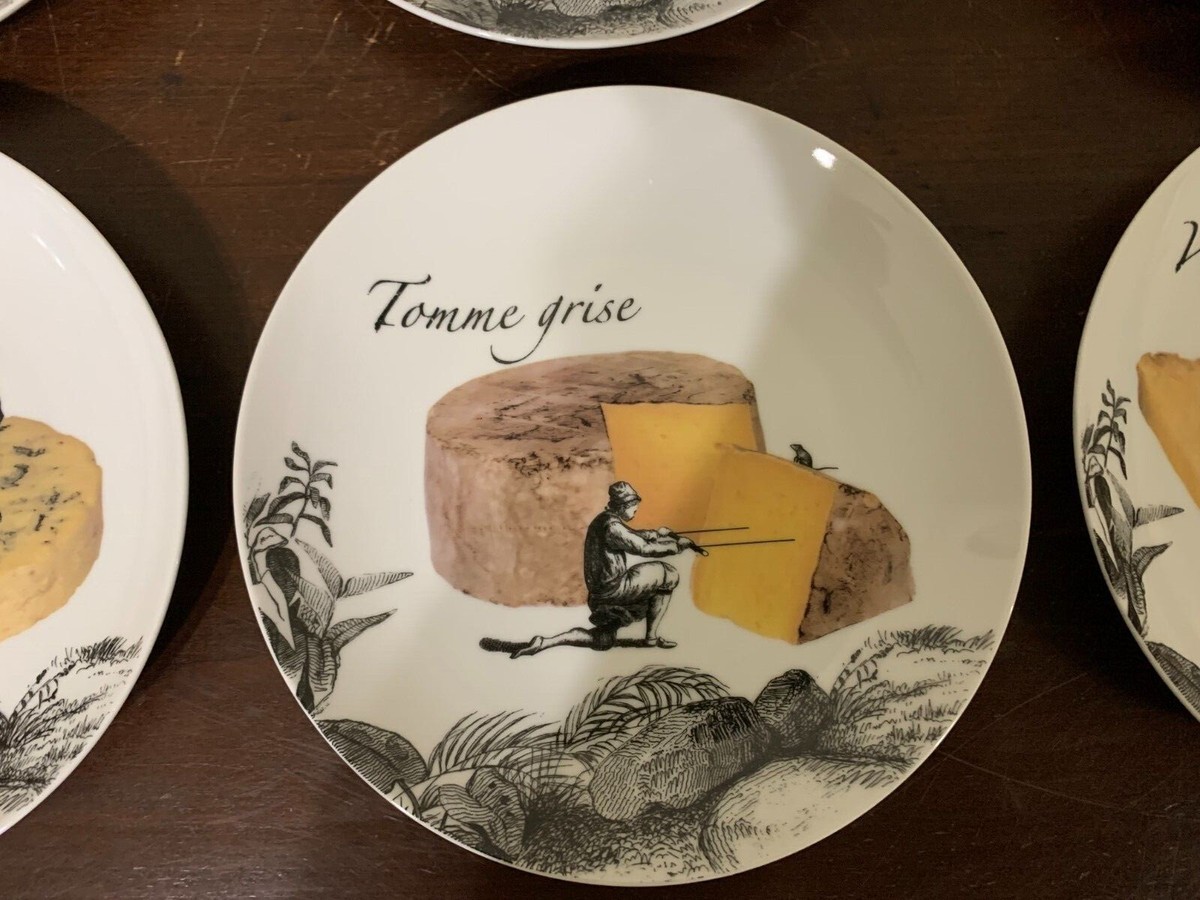 La Chaise Longue Porcelain Dessert Appetizer Plate Set Of 6