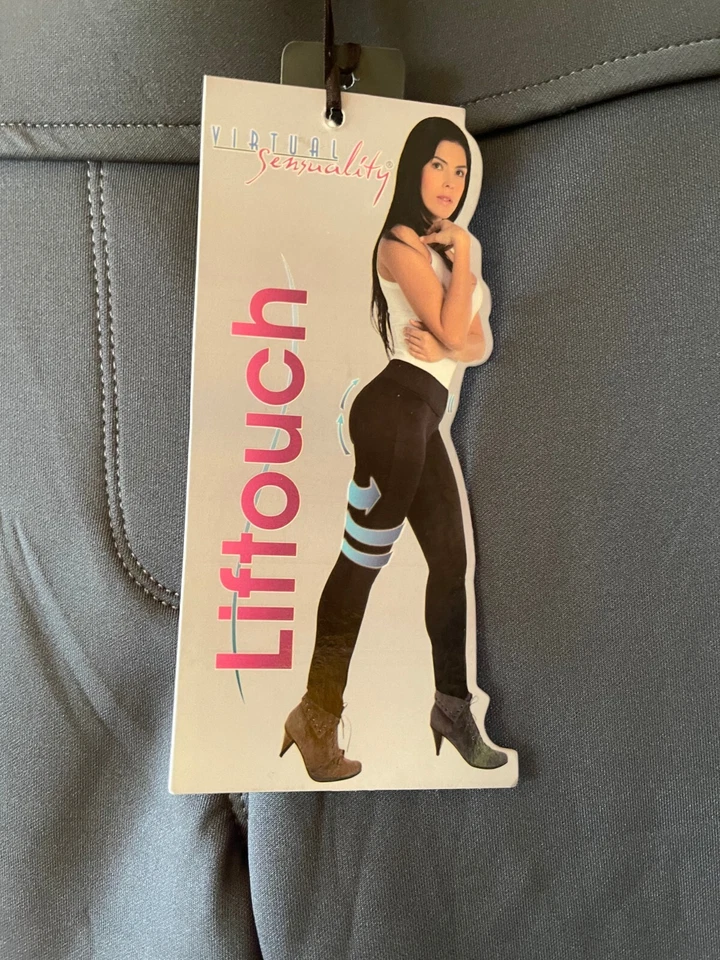 VIRTUAL SENSUALIDAD LIFTOUCH, BONNIE, MUJER XL 9-10, LEGGINGS GRISES, ETIQUETAS NUEVAS Foto 4 de 4