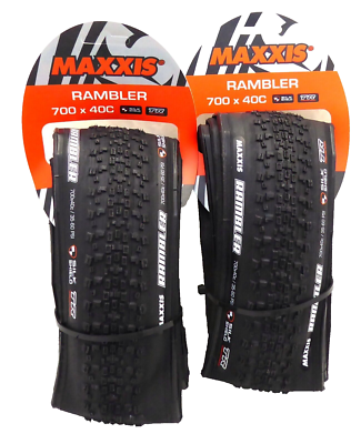 Maxxis Rambler Tire - 700 x 38 Tubeless Folding Black Dual EXO