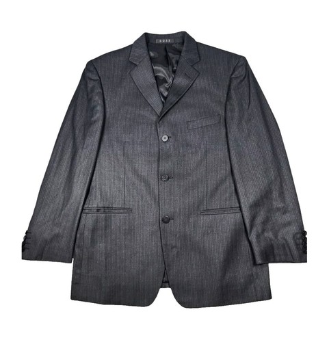 Hugo Boss Orange Women's Wool Coat Black Double Breasted Jacket