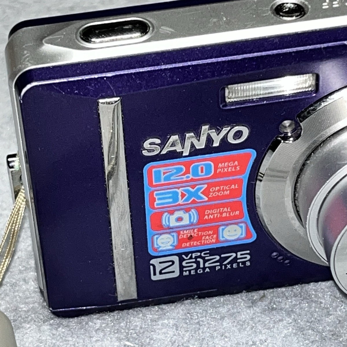 Sanyo Xacti VPC-S1275 12.0MP Digital Camera - Purple for Sanyo Xacti VPC-S1275 12.0MP Digital Camera - Purple for