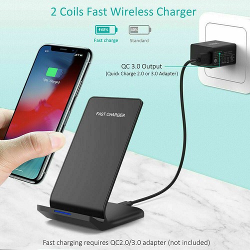 30W Fast Wireless Charger Charging Stand For Apple iPhone 13 Pro Max 12 11 XS - Picture 7 of 16