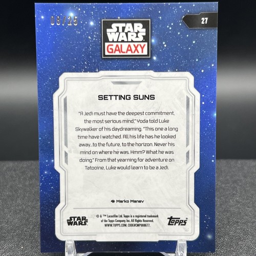 Setting Suns 27 08/25 2024 Topps Galaxy Star Wars Card - Picture 2 of 3