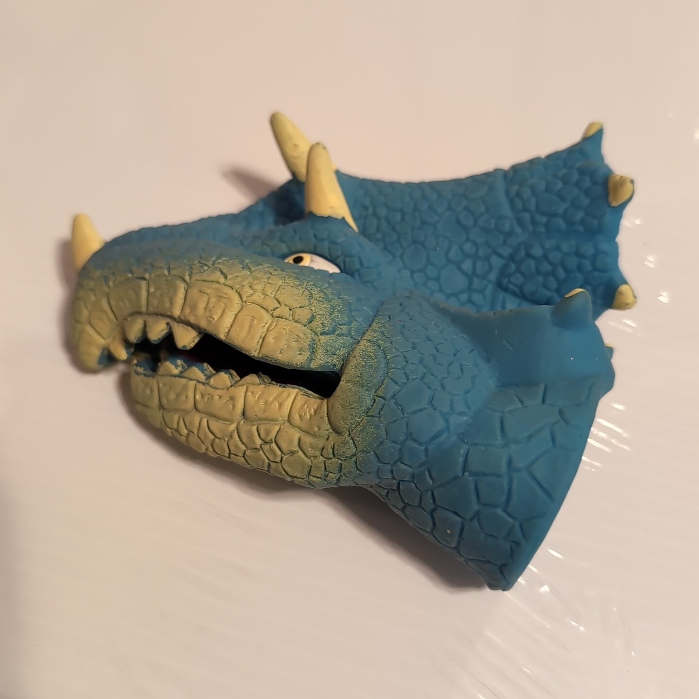 Vtg. Rubber Dinosaur Head Child's Hand Puppet Possiblely JA-RU Imperial?