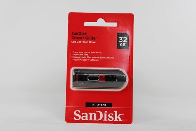 SanDisk Cruzer Glide USB 2.0 Flash Drive - 32GB/128GB - NEW