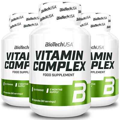 BIOTECH VITAMIN COMPLEX - 60-180 Kaps -Qualität Komplex Vitaminen Mineralstoffen