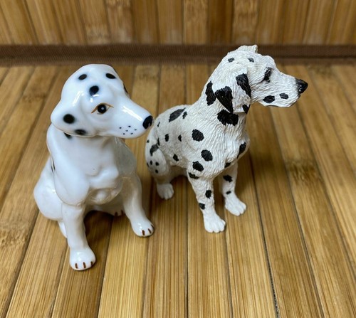 Vintage Bone China and Resin Dalmatian Figurines - 1970's - Picture 4 of 7