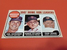 1968 TOPPS  A.L  HR LEADERS 1967 #6 YAZ/KILLER/F. HOWARD   NM /  MINT OR  BETTER