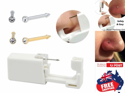 Disposable Sealed Nose Piercing Gun Kit Tool With 316L Stud