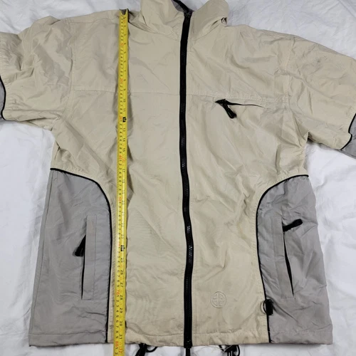 Planet Earth Products Mens XL Beige Waterproof Jacket Winter Rain Outdoors Camp image 9