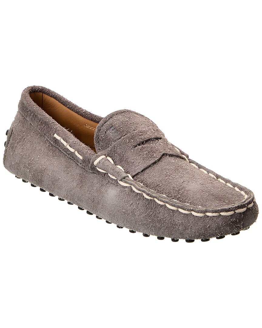 Мужские замшевые мокасины Tod S Gommino Серый 6 36790₽