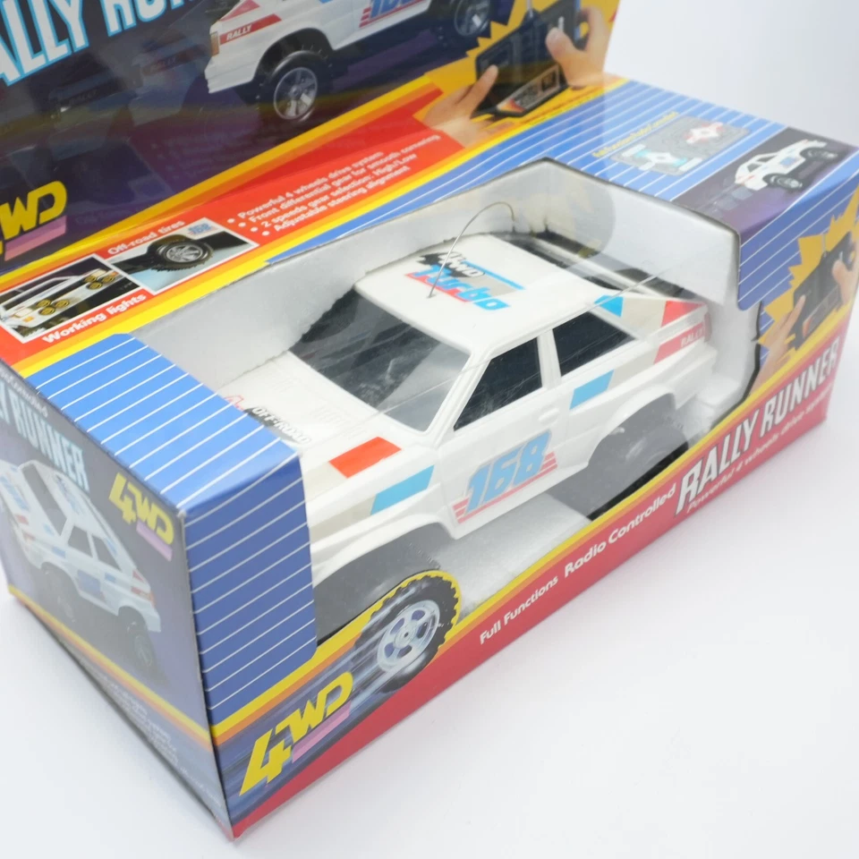NEW Vintage Rally Runner 4wd RC Car Radio Controlled Shack White 90's Old School - Image 2 of 4