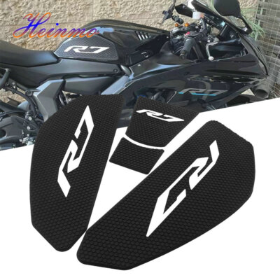 Yamaha YZF-R7 Motorcycle Gas Tank Protector Pad Set (2020-2025) - PVC Anti-Slip & Scratch Guard-472245
