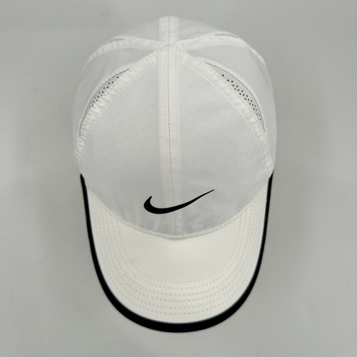 Nike Dri-Fit AeroBill Featherlight Cap Hat Hook & Loop Strapback 679424-100 - Picture 5 of 14