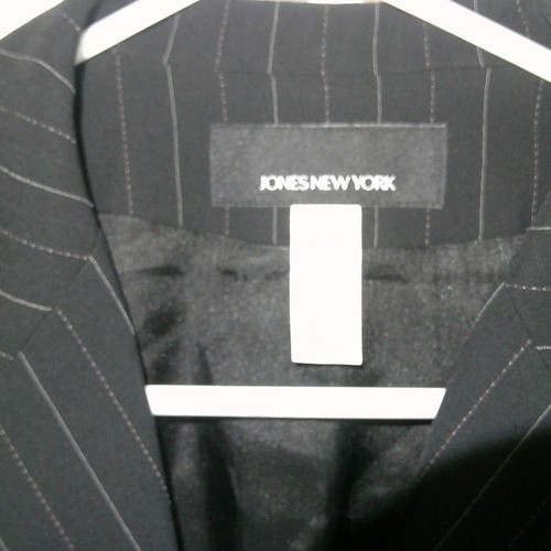 Jones New York Nadelstreifen Blazer Business Karriere Jacke schwarz Größe 16 199 $ neu mit Etikett - Bild 3 von 4