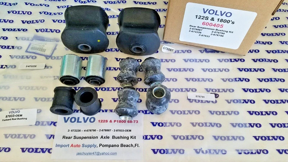 Kit de buje de suspensión trasera Volvo 122S P1800 1800E y 1800ES 68-73 - 600405 Foto 2 de 3