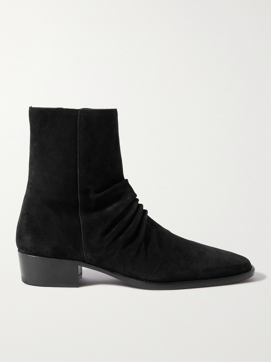 AMIRI Suede Chelsea Boots Black 42 US 9 2021 MFB001 Black | eBay