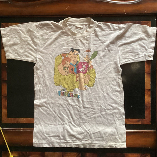Vintage 90s Flinstones Tee XS Tv Cartoon Kids Movie 1994