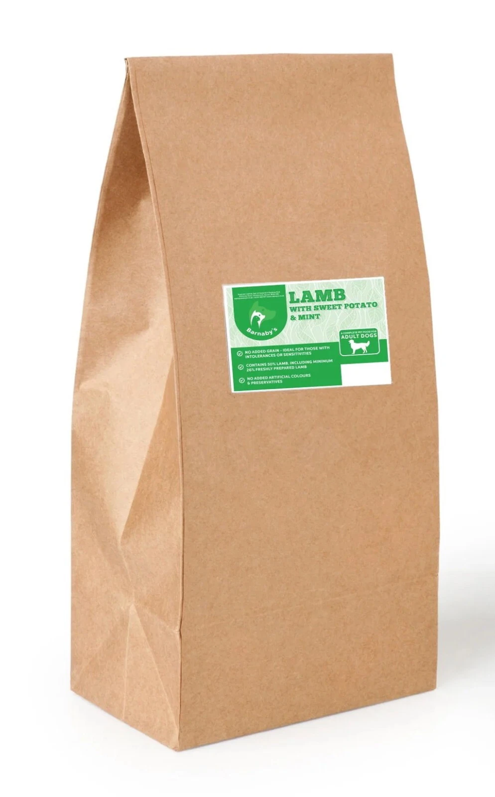 15kg Grain Free Adult Dog Lamb with Sweet Potato & Mint (Working Dog) - Food