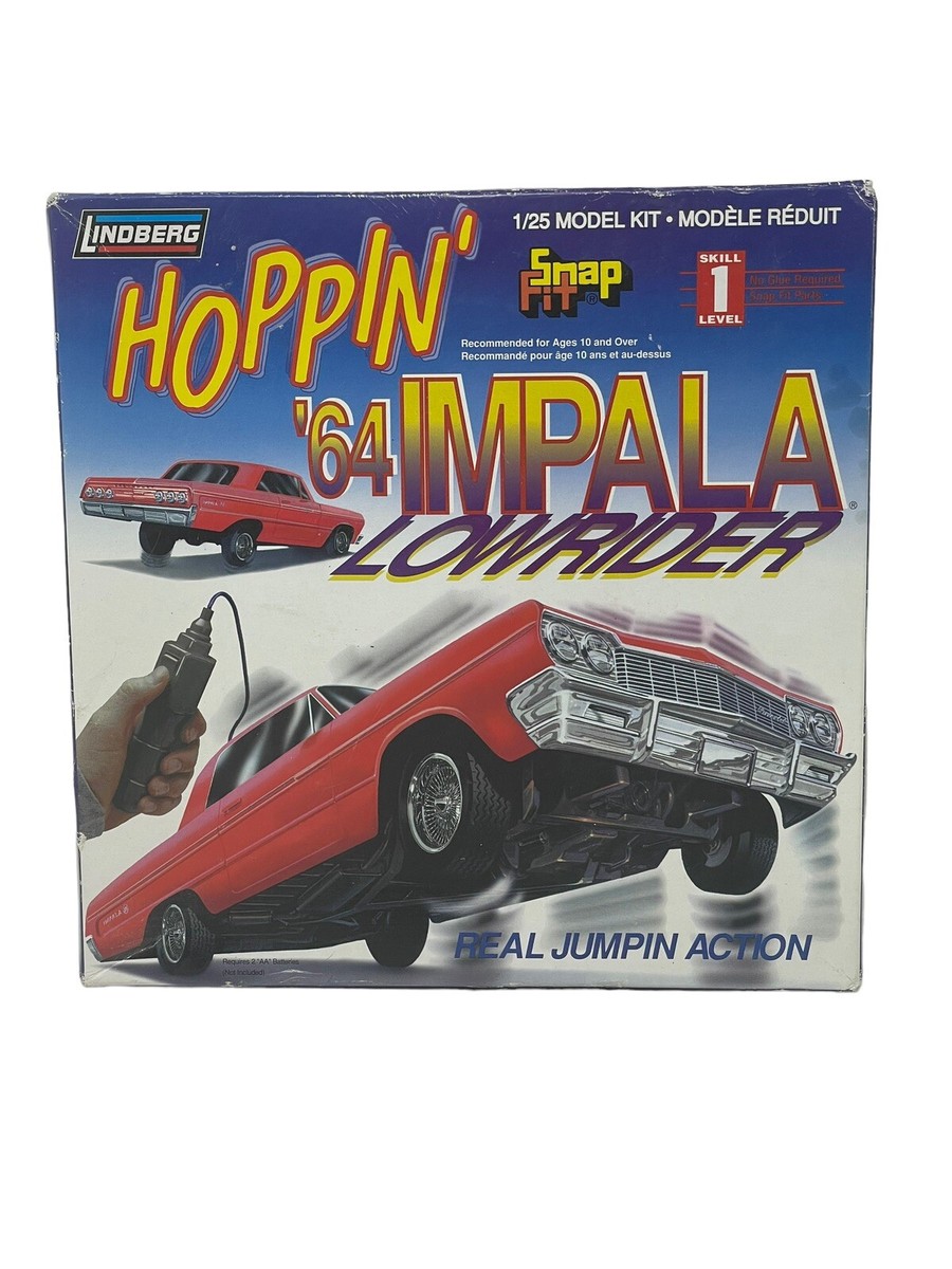 1998 Lindberg 1/25 Hoppin' '64 Impala Lowrider Model Kit # 73021