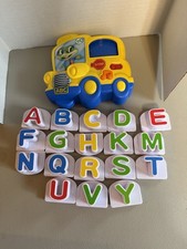Leap Frog Fridge Phonics Magnetic ABC School Bus w/ 18 Letters - Needs Batteries
