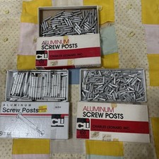Aluminum Screw Posts Binding Charles Leonard Inc. Lot Of 3 Boxes