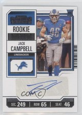 2023 Panini Contenders Rookie Ticket Jack Campbell #241 Auto ts1