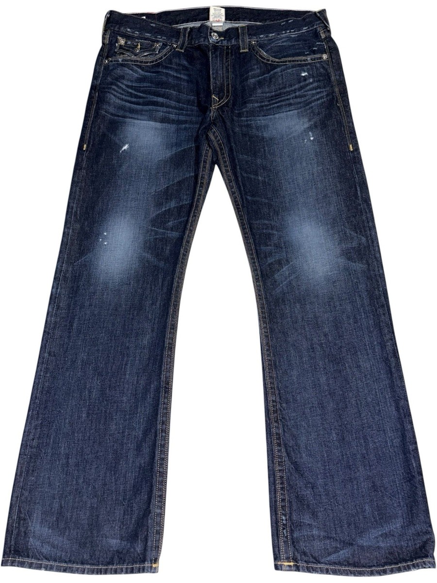 Vintage True Religion Ricky Straight Horseshoe Embroidery Denim