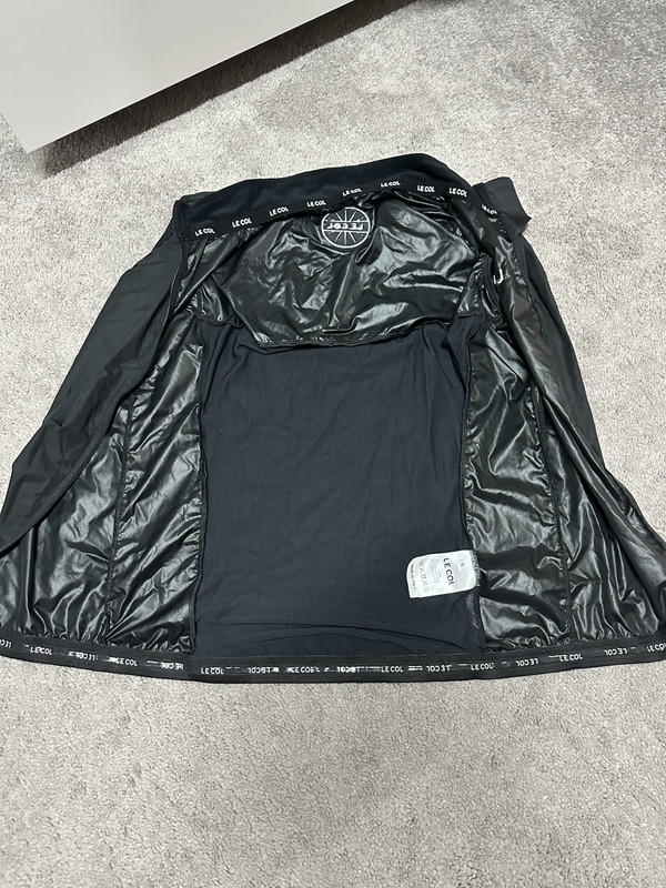 Le Col Men's Cycling Windstopper Vest Full Zip Sleeveless Black Size S