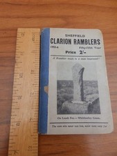 Sheffield Clarion Ramblers 1955-56 with fold out map/plan