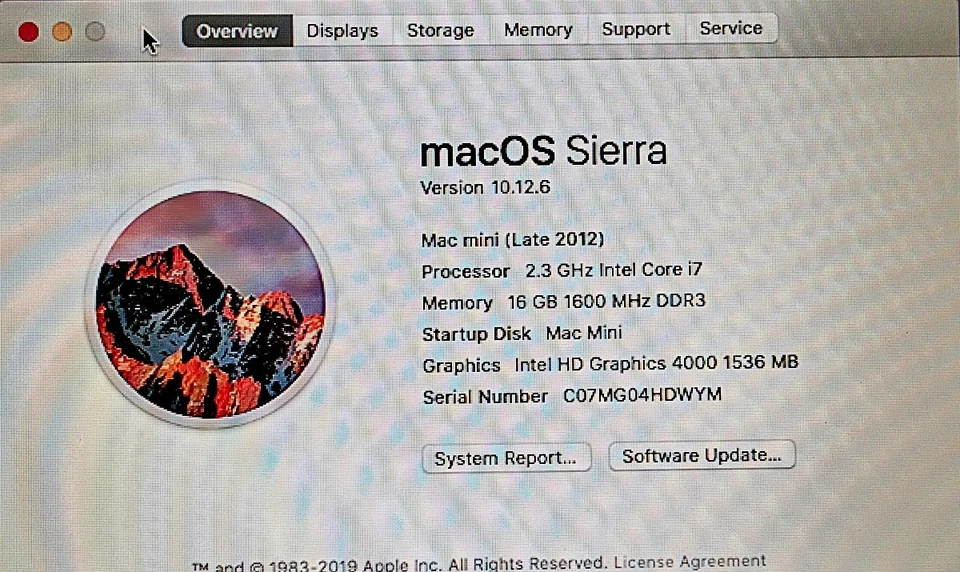 Apple Mac mini A1347 Late 2012 i7 2.30GHz 16GB RAM 500GB SSD + 1TB HDD Drives - Image 2 of 4