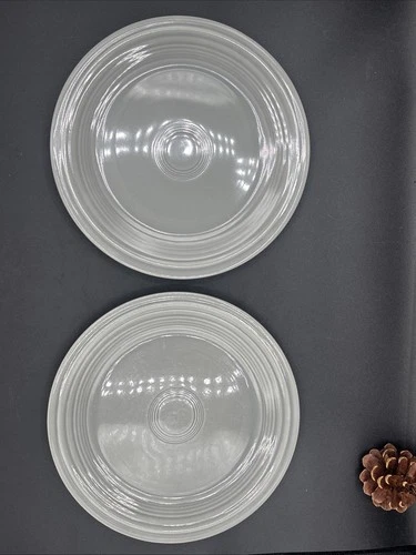 Vintage Fiesta Gray Set Of 2 Luncheon Plates 9 3/8”1951-1959 ST2