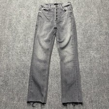 Mother Jeans Womens 25 The Pixie Dazzler Ankle Fray in Digging Up Dirt USA Made