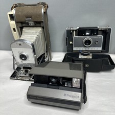 Lot of 3 Vintage Polaroid Instant Cameras   Untested AS-IS