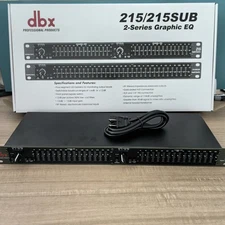 215 DBX Dual Channel 15-Band Graphic Equalizer Free shipping