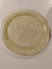 Vtg FEDERAL GLASS Amber DEPRESSION  Glass Serving Platter  11.5"