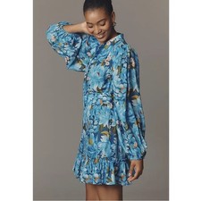 NWT FARM Rio Long Sleeve Mini Dress Small