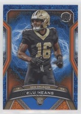 2024 Topps Resurgence Rookies Blue & Orange Spark Refractor Bub Means #167 15ty