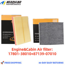 Engine & Cabin Air Filter for Toyota Rav4 2013-2018 L4 2.5L Gas OE Spec